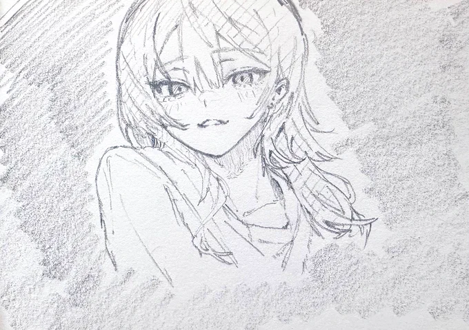 会社のいらない紙に落書きして時間潰してます 