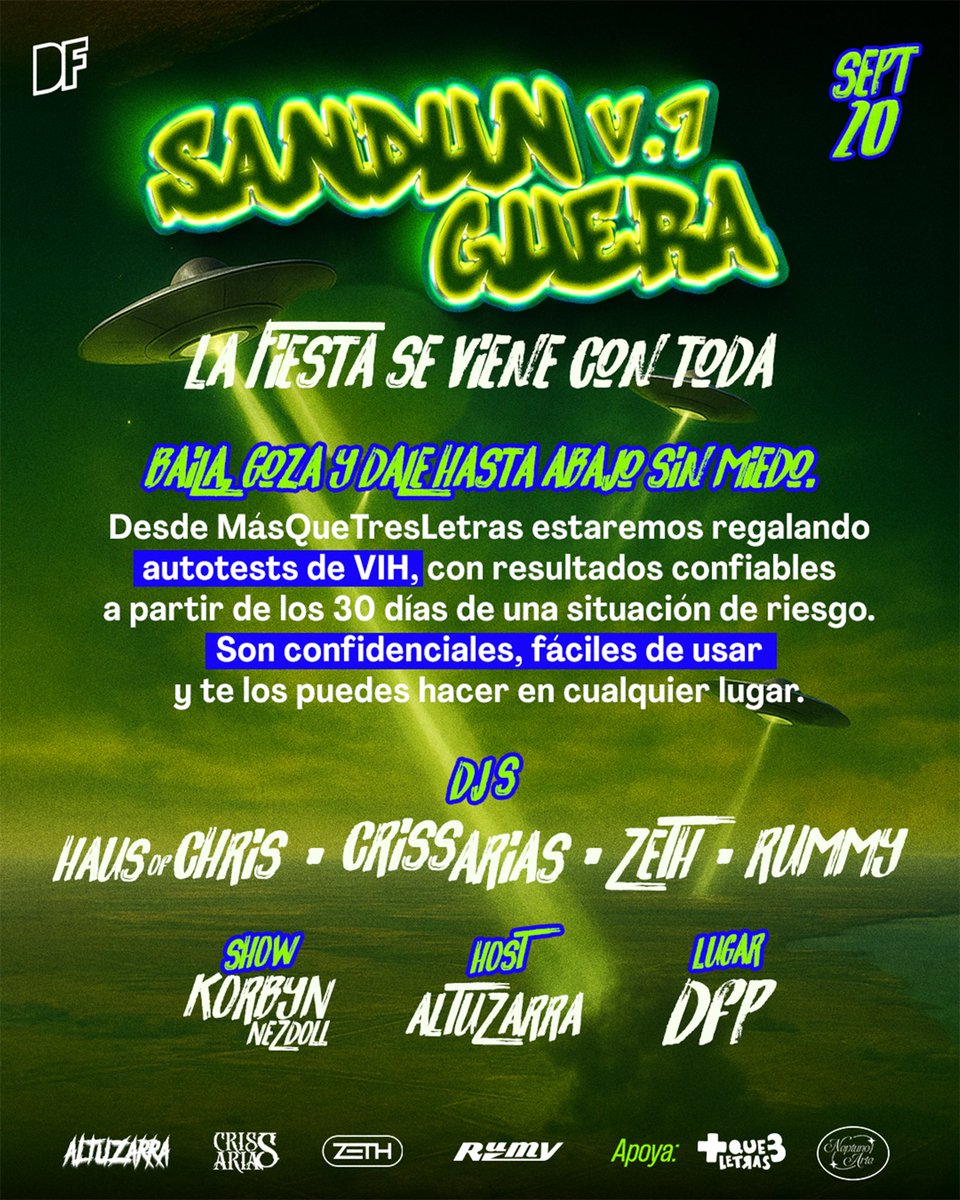 Y también reclamar autotest de VIH con MásQueTresLetras. 🔥