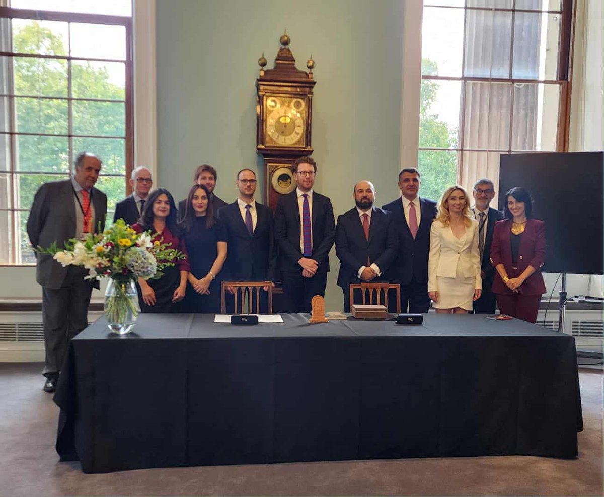 HMA_museum's tweet photo. On September 8, the Director of the History Museum of Armenia, @DavitAPoghosyan, and the Director of the British Museum, Nicholas Cullinan, signed a Memorandum of Understanding between the two museums. https://t.co/ZnImCGgl1U