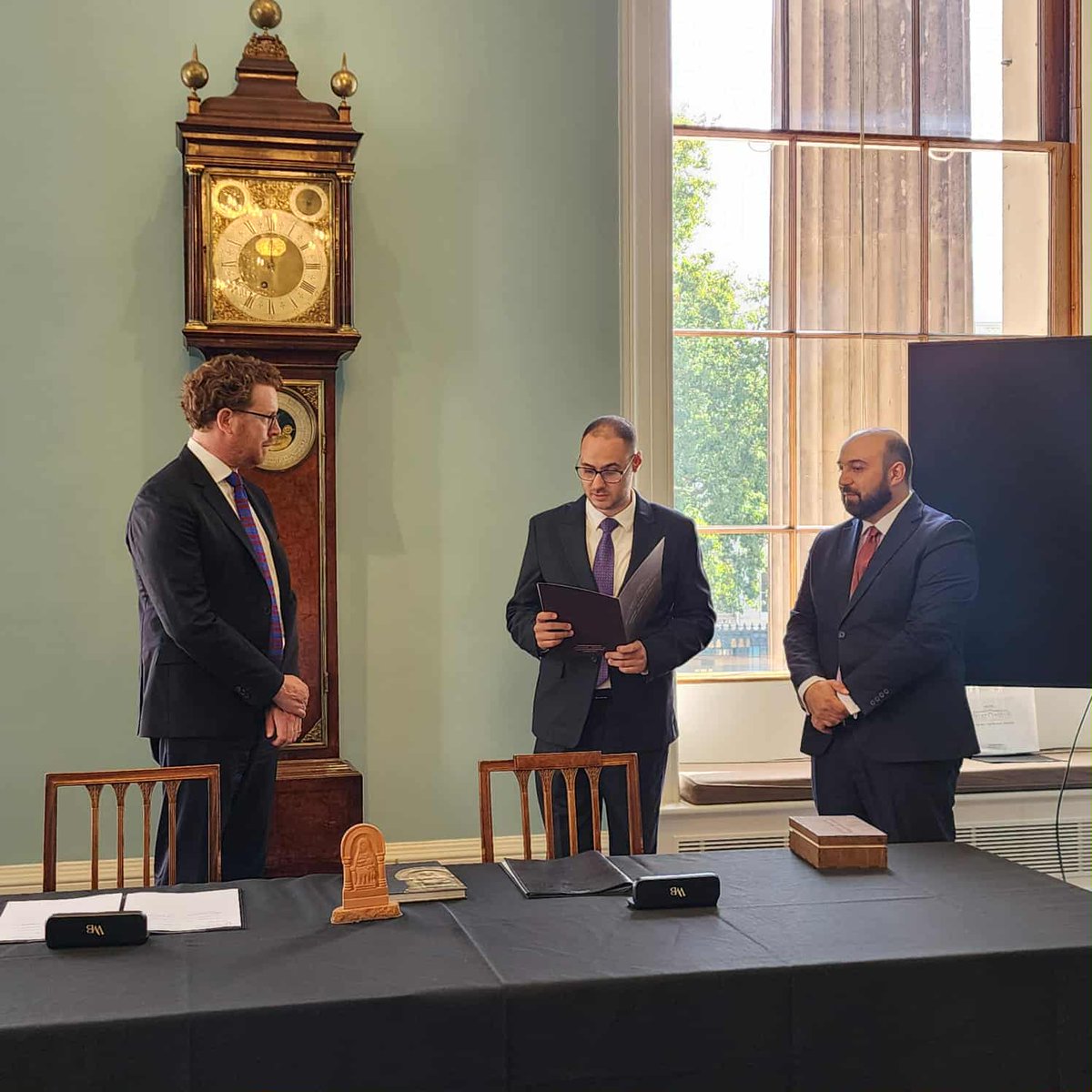 HMA_museum's tweet photo. On September 8, the Director of the History Museum of Armenia, @DavitAPoghosyan, and the Director of the British Museum, Nicholas Cullinan, signed a Memorandum of Understanding between the two museums. https://t.co/ZnImCGgl1U