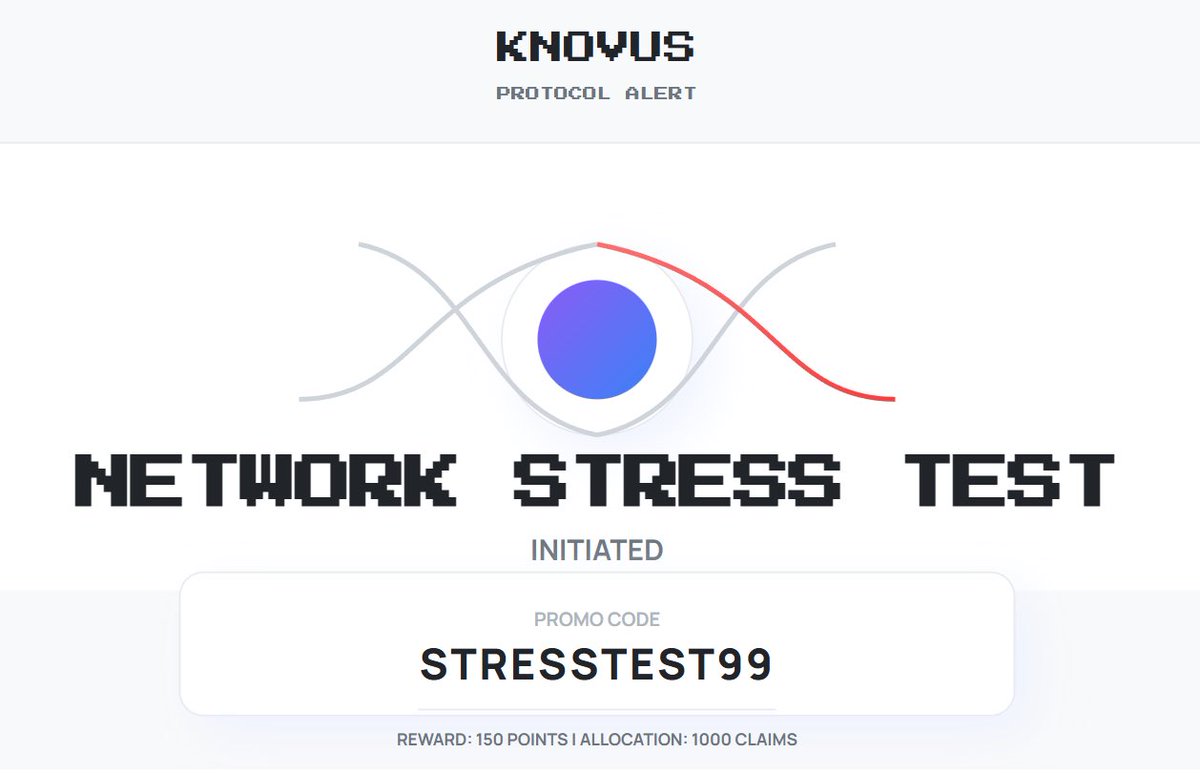 //PROTOCOL STRESS TEST: INITIATED

We are conducting a live, high-volume stress test of the Knovus contribution ledger. Community participation is required.

Promo Code: STRESSTEST99
Allocation: 150 Points // 1000 Claims

Your claim is a valuable data point. The signal is live.