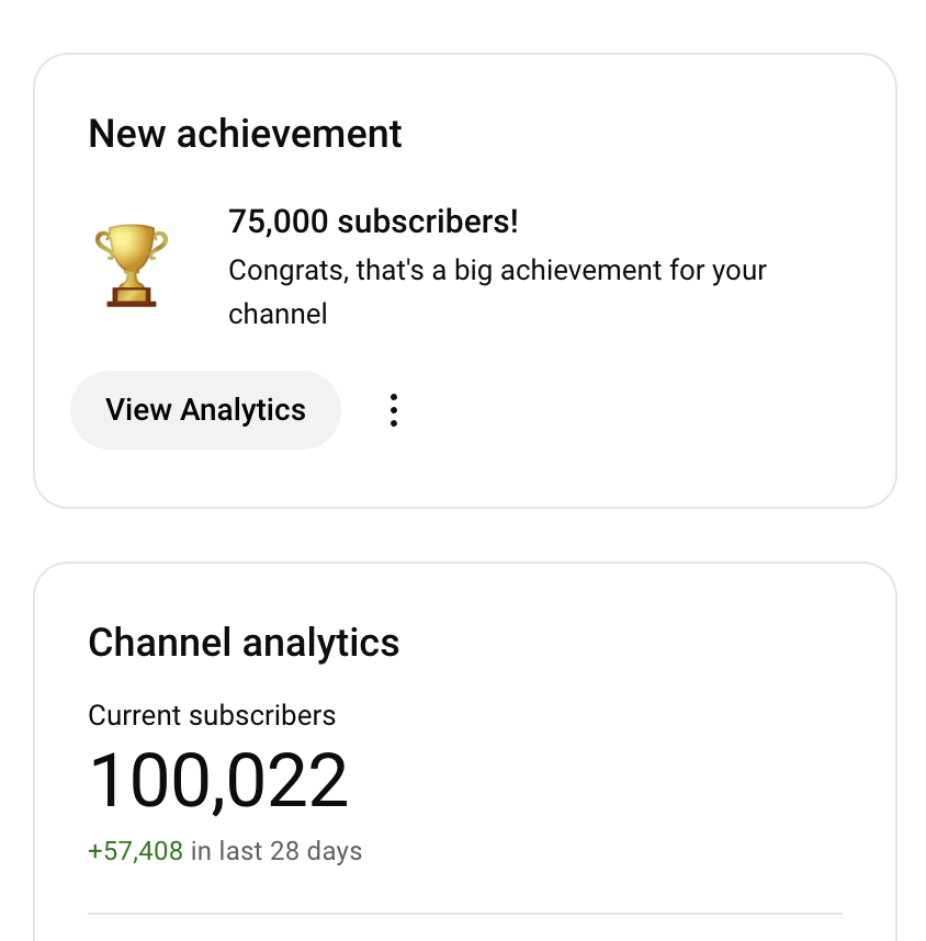 boyuan_qian's tweet image. Officially join the 100K+ Youtube Club.
💰 Follow me Boyuan Qian and repost this, the next 100K+ influencer could be you!
In my next video, I will break it down how I achieved it and mistakes to avoid to grow your channel.
#growth #growthhack #startups #ai #hackstart #Hack