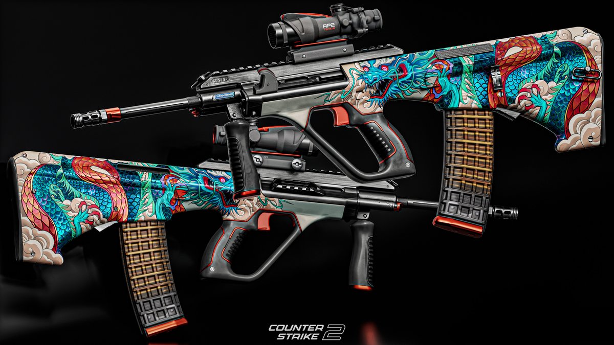 AUG | DRAGONBORN is published in the <a href="/CounterStrike/">CS2</a> workshop.  
This skin is 1.5 years old, and I loved it so much that I made a complete redesign. 
Pay attention to the effect of its scales. There is a GIF in the description.  

steamcommunity.com/sharedfiles/fi…

Thank you for your