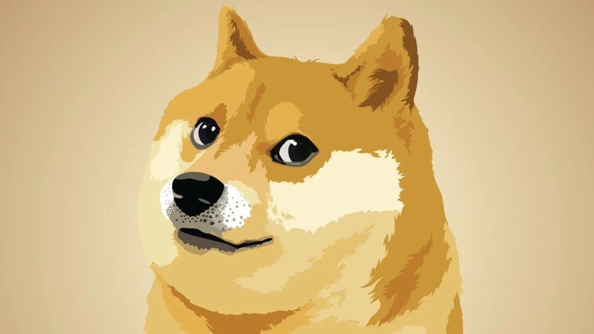 Dogecoinのシバイヌミーム犬を描いたイラスト