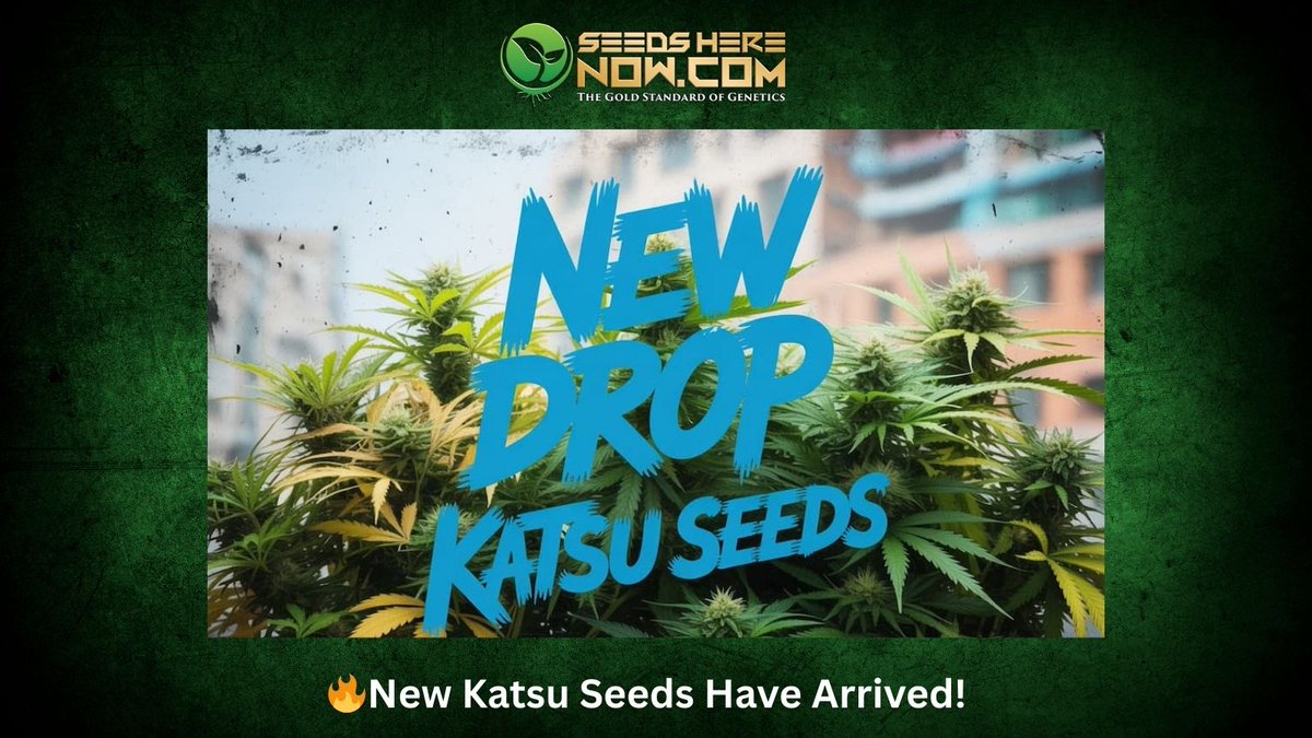 Dude_Grows_Show's tweet photo. Our long time friends at Seeds Here Now are thrilled to announce a fresh drop from Katsu Seeds – one of the most respected breeders in the game. 

Just stocked 10 brand-new regular and feminized strains, and they’re ready to add to your garden today.

https://t.co/26cNS2aiG2 https://t.co/kulcsEc1hr