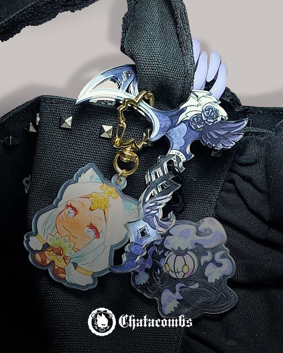 TheChatacombs's tweet image. ‿̩͙⊱💀༻ NEW ARRIVALS ༺💀⊰‿̩͙
Chatacombs' Gothic Keychain Holder
-Scythe 10cm x 8cm
-Scissors 9cm x 4cm

Order link on the replies! ▼