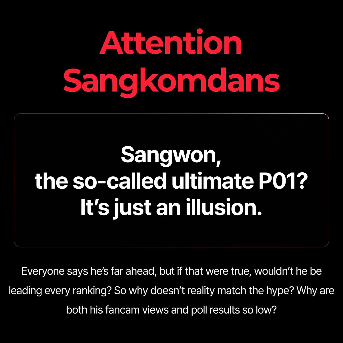sangwon_archive's tweet photo. ⚠️ International Wonyangis, spread this EVERYWHERE⚠️

Nothing is locked in until we actually hear Sangwon's name in that final Top 8 debut lineup.

Stay focused. Vote only for Sangwon!

#LEESANGWON #이상원 #サンウォン #李相沅 #BOYS2PLANET #보이즈2플래닛 https://t.co/DZ0PFCAgSh