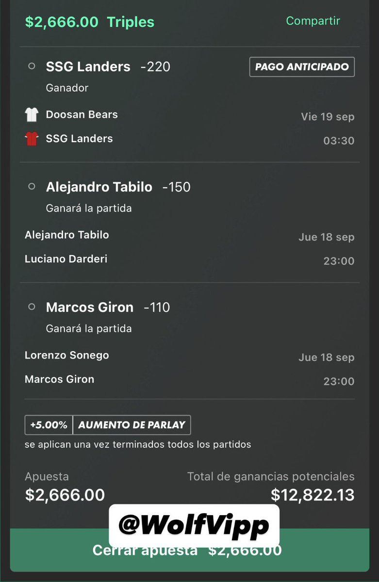 WolfVip (Apuestas) tweet media