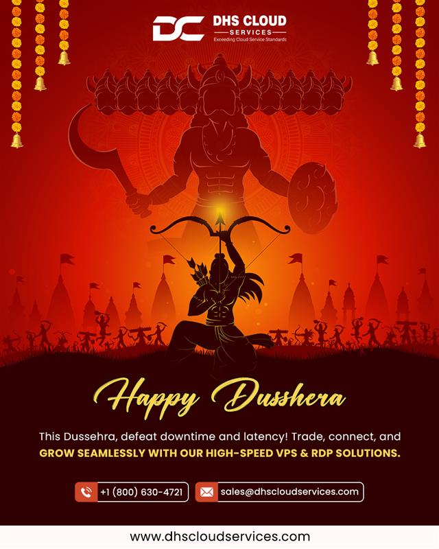 UpcloudDhs's tweet image. Happy Dussehra! 🌟
 
This festive season, defeat downtime and latency!  Trade, connect, and grow seamlessly with our high-speed VPS &amp;amp; RDP solutions. 🚀
 
(Dussehra, VPS, RDP Server, Forex VPS, High-Speed Hosting, Low Latency)

#dhscloudservices #happydussehra #forexvps #rdpserver