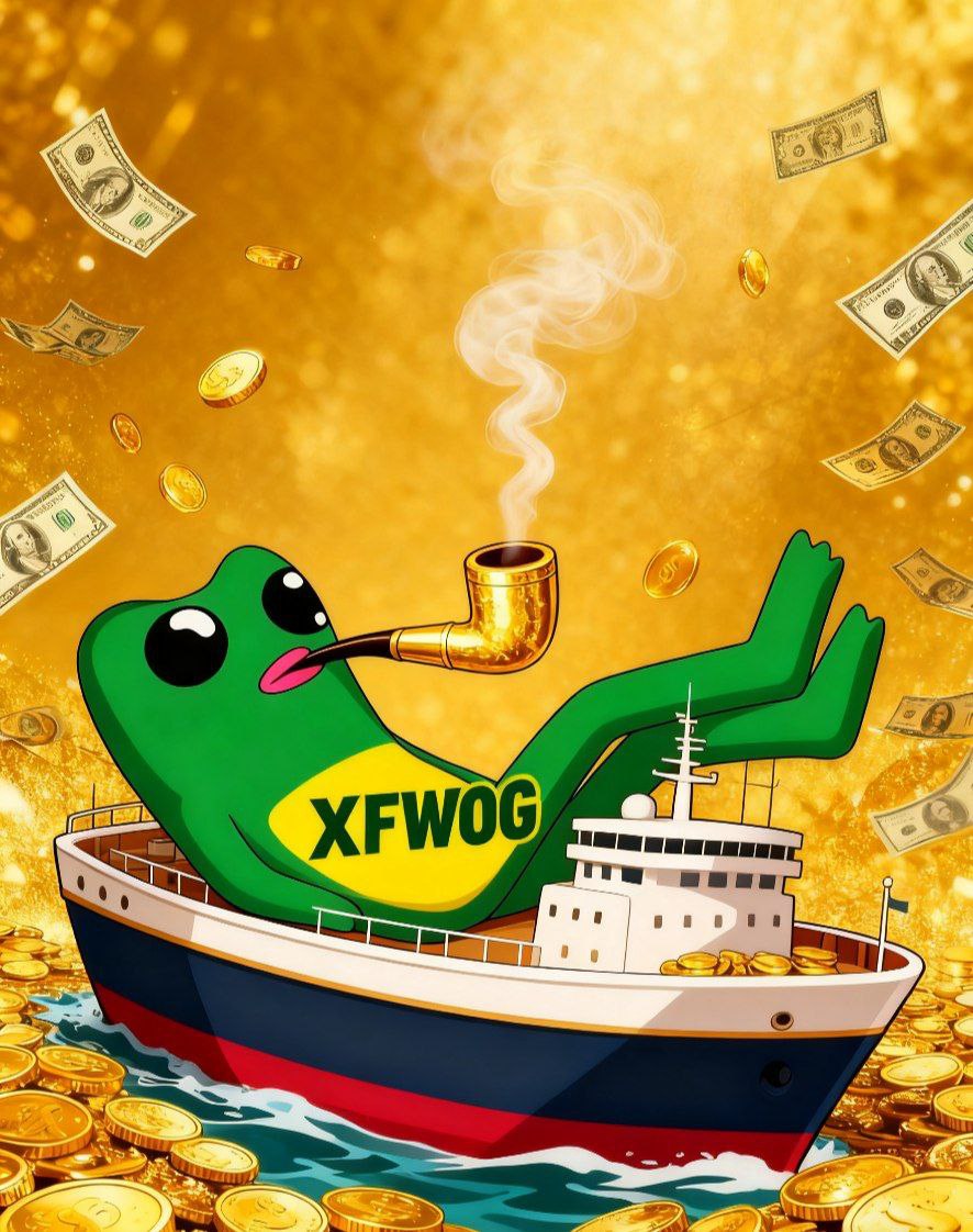 LP铁锁 + 分红狂欢，XFWOG 不败秘籍 🛡️
🎯 XFWOG 分红引爆！总2100亿：50%黑洞永眠，20% LP（420亿）如堡垒守护，4%税=2% OKB 分红（10万门槛躺赢）+2%回流永涨。
✨ 25%铸造+5%空投，社区福利满分。合约：0x698004F343971034C308248866bdCb568a291933
#XFWOG 铁锁财富，铭记：持有=分红！🚀