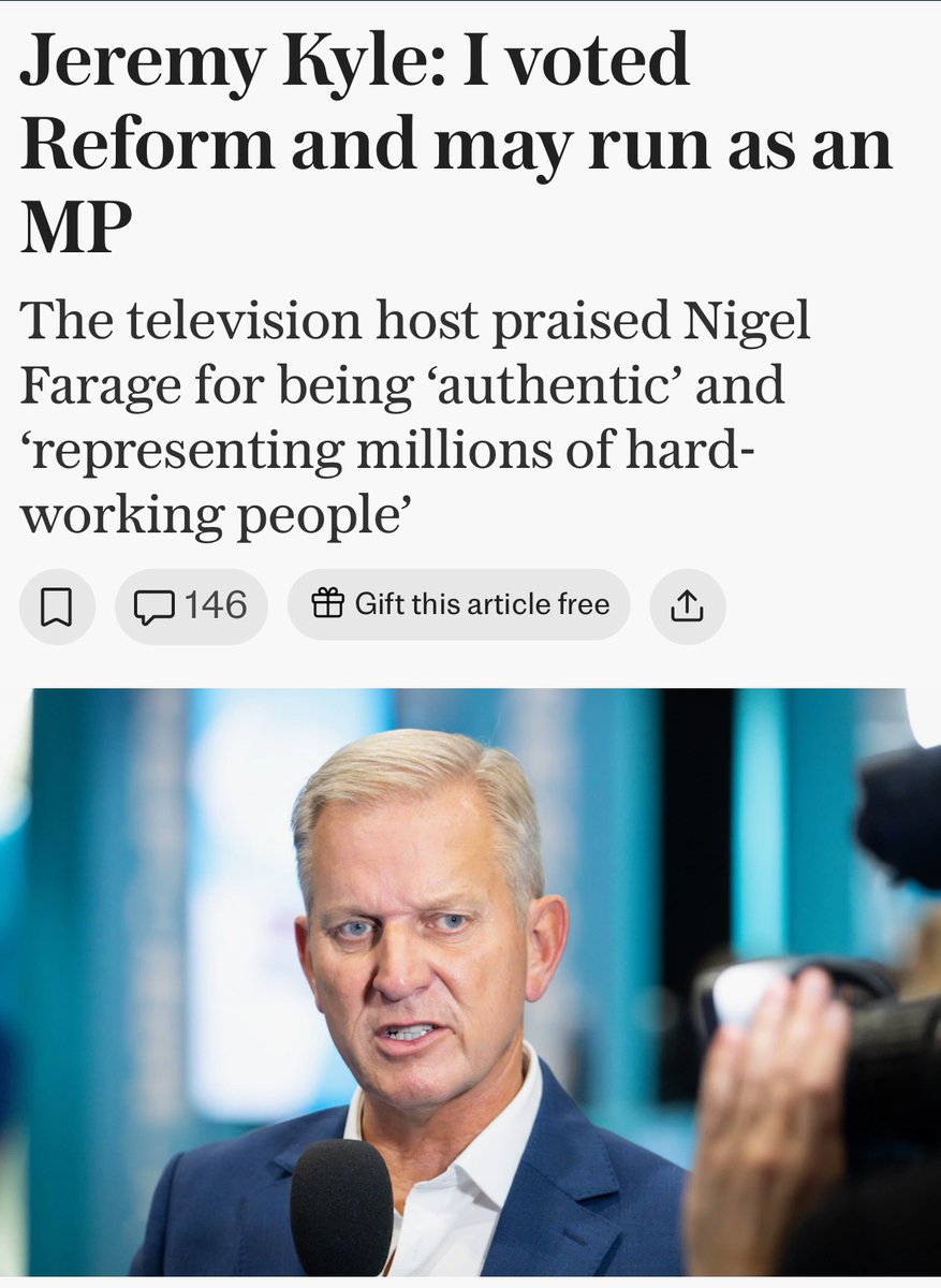 Jeremy Kyle, the guy who was taken off mainstream TV because his gutter hype show resulted in someone killing themself.

It’s since been revealed that more people did due to appearing on the show and his other Britain's Worst Husband.

Exploiting human misery for ratings. That’s