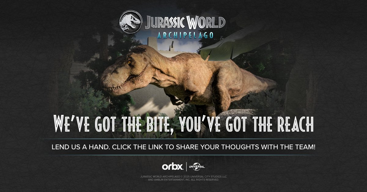 Share your thoughts🗣️

Got feedback or ideas to make Jurassic World: Archipelago even better? We’d love to hear them.  

You can also vote on suggestions from other users, and our product team will be keeping an eye on the most popular ones when planning future updates👇