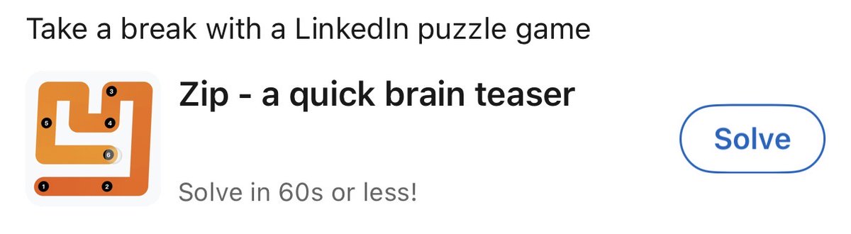 No LinkedIn, I don't want you to quizz my IQ... jeeeez