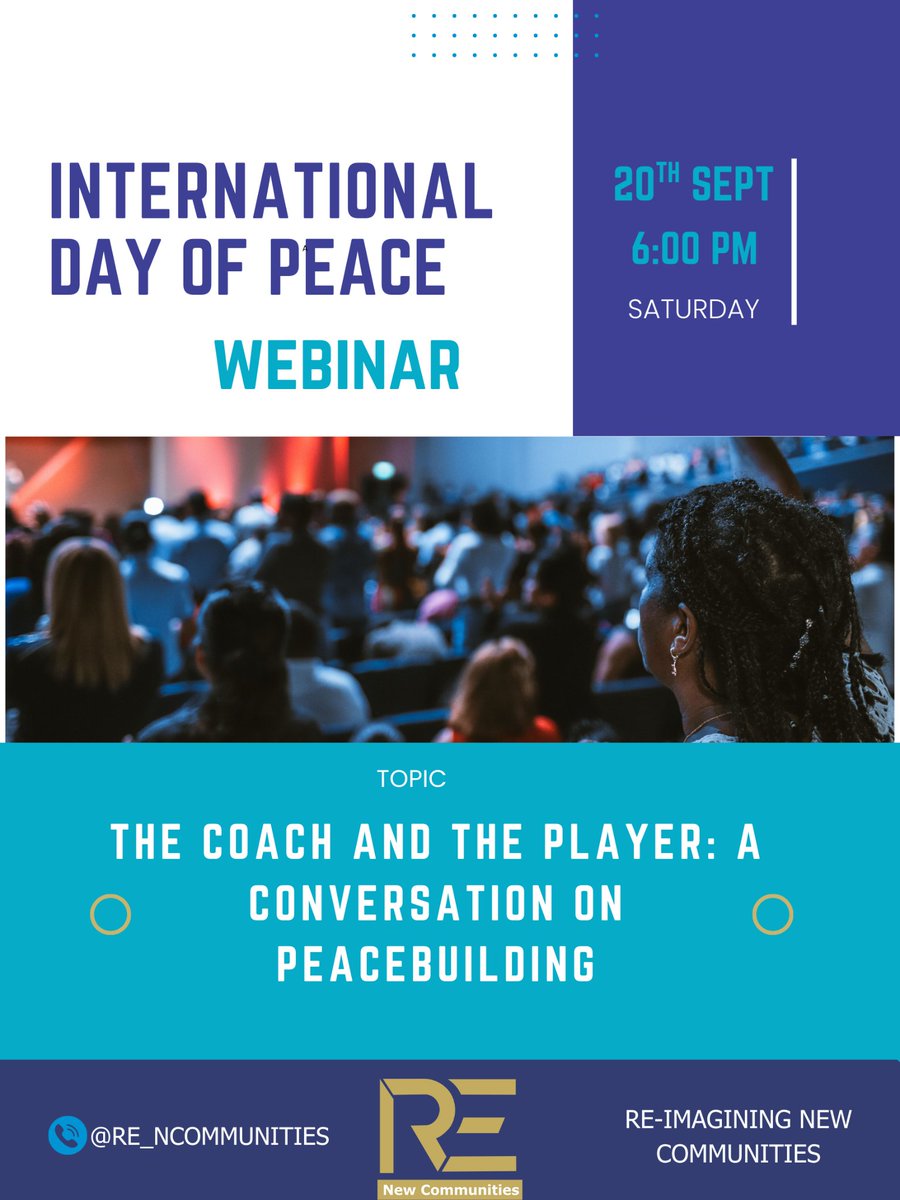 Register to join this webinar tomorrow as we mark the #IDP2025 under the theme- 𝐓𝐡𝐞 𝐂𝐨𝐚𝐜𝐡 𝐚𝐧𝐝 𝐭𝐡𝐞 𝐏𝐥𝐚𝐲𝐞𝐫: 𝐀 𝐂𝐨𝐧𝐯𝐞𝐫𝐬𝐚𝐭𝐢𝐨𝐧 𝐨𝐧 𝐏𝐞𝐚𝐜𝐞𝐛𝐮𝐢𝐥𝐝𝐢𝐧𝐠

🔗 Registration link-lnkd.in/dg9JcBYJ