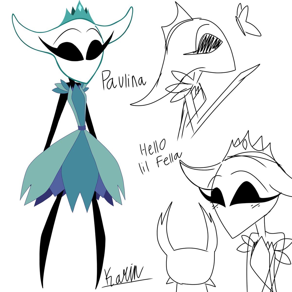 My first hollow knight oc guys her name is paulina 💚💙🩵

#hollowknight #hollowknightfanart #hollowknightoc #oc #originalcharacter