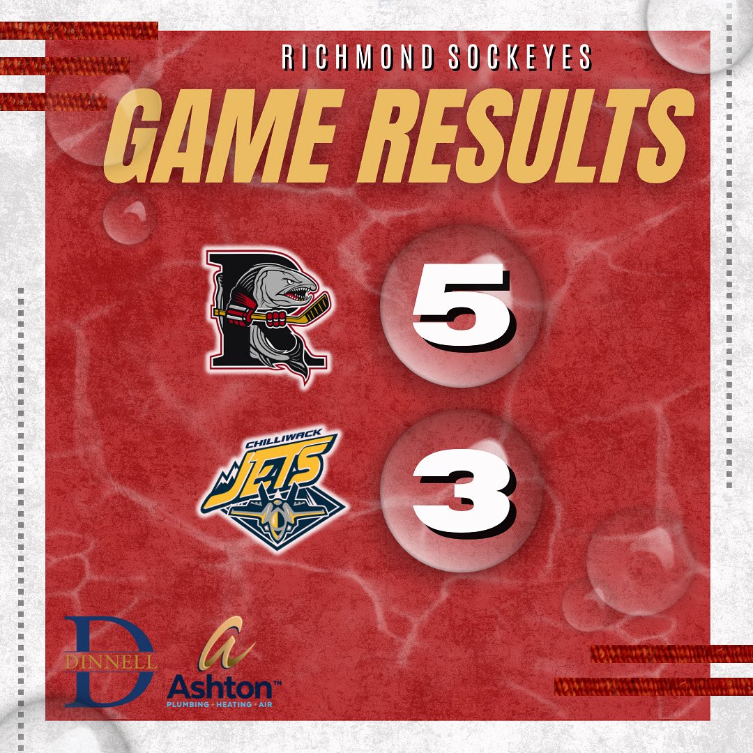 RSockeyes's tweet image. BIG WIN AT HOME ‼️

🏒 Goals | Derksen, Voll, Zhang, Yoon and Huo
🍎 | Wyke (x2), Adano (x2), Nazareth, Uyeda (x2), Huo, Lindal and Lin
🥅 | Urbani (57 | 26 CHW)

🌟 Zhang🐟
🌟🌟 Huo🐟
🌟🌟🌟 Lindal🐟

#richmondsockeyes