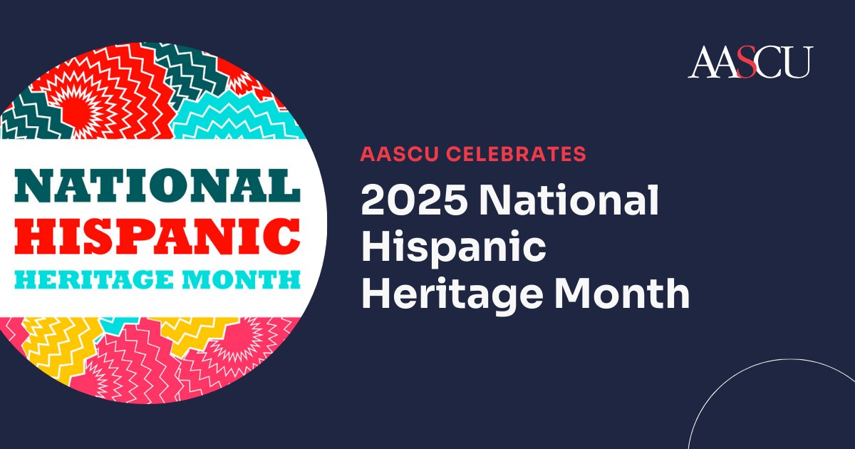 AASCU's tweet image. This week marks the start of #HispanicHeritageMonth! We celebrate the history, culture, and contributions of Hispanic communities.
Last week was #HSIsWeek, honoring institutions expanding access to higher ed. 
Explore AASCU's Hispanic-Serving Institutions: tinyurl.com/4n2f5z9x