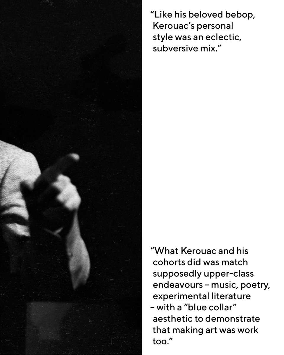 Corneliani_com's tweet image. Jack Kerouac was jazz to his core. 
The rhythms of his prose echoed swing, bebop, free jazz. His look? Workwear—flannel, chinos, boots, notebooks. A blue-collar aesthetic that turned making art into work too. His beats live on.

#CornelianiStyleLegend #JackKerouac #StyleIcon