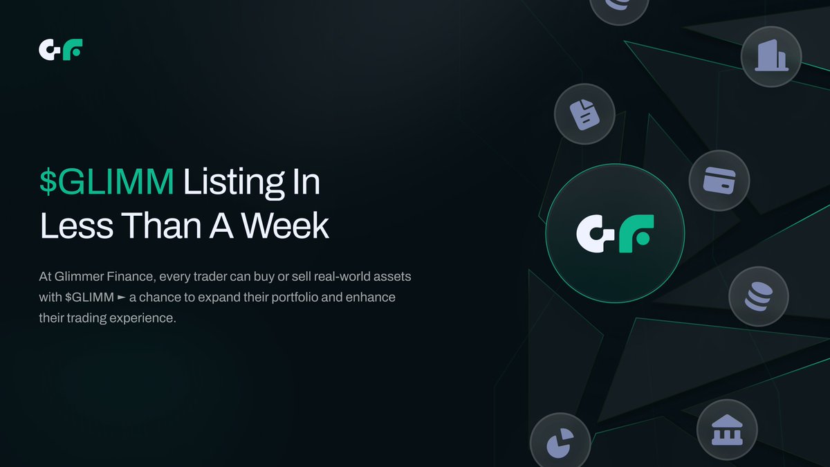 📊 RWA + Solana ► it’s not just an integration, it’s proof of DeFi’s uniqueness.

At Glimmer Finance, every trader can buy or sell real-world assets with $GLIMM ► a chance to expand their portfolio and enhance their trading experience.

🛠 The idea is simple: keep growing, and