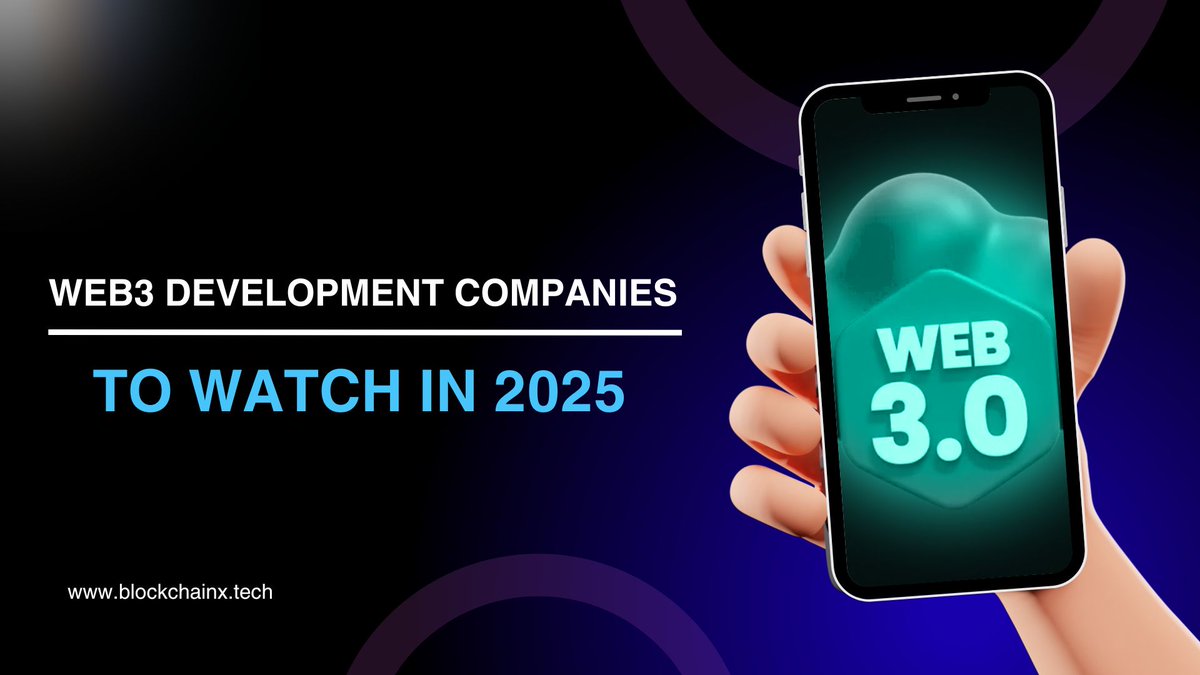 alyasmith001's tweet image. Top 10 Web3 Development Companies to Watch in 2025
Top 10 Web3 development companies to watch in 2025, leading innovation in dApps, NFTs, DeFi, and metaverse solutions. Find the right partner for your Web3 project.
Visit : blockchainx.tech/web3-developme…
#web3 #web3developers