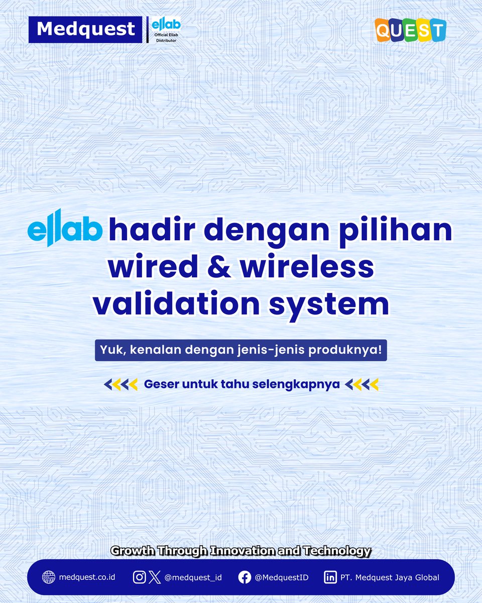medquest_id's tweet image. Mau lihat langsung bagaimana Ellab bekerja? 𝗝𝗮𝗱𝘄𝗮𝗹𝗸𝗮𝗻 𝗳𝗿𝗲𝗲 𝗱𝗲𝗺𝗼 𝗽𝗿𝗼𝗱𝘂𝗸 𝘀𝗲𝗸𝗮𝗿𝗮𝗻𝗴!
📧 𝗵𝗲𝗻𝗻𝘆.𝗵𝗮𝘀𝘀𝗮𝗻@𝗺𝗲𝗱𝗾𝘂𝗲𝘀𝘁.𝗰𝗼.𝗶𝗱
📲 𝟬𝟴𝟱𝟳-𝟭𝟲𝟲𝟱-𝟱𝟱𝟮𝟭
#Ellab #DataLogger #WirelessDataLogger #WiredDataLogger #Validasi #Kalibrasi