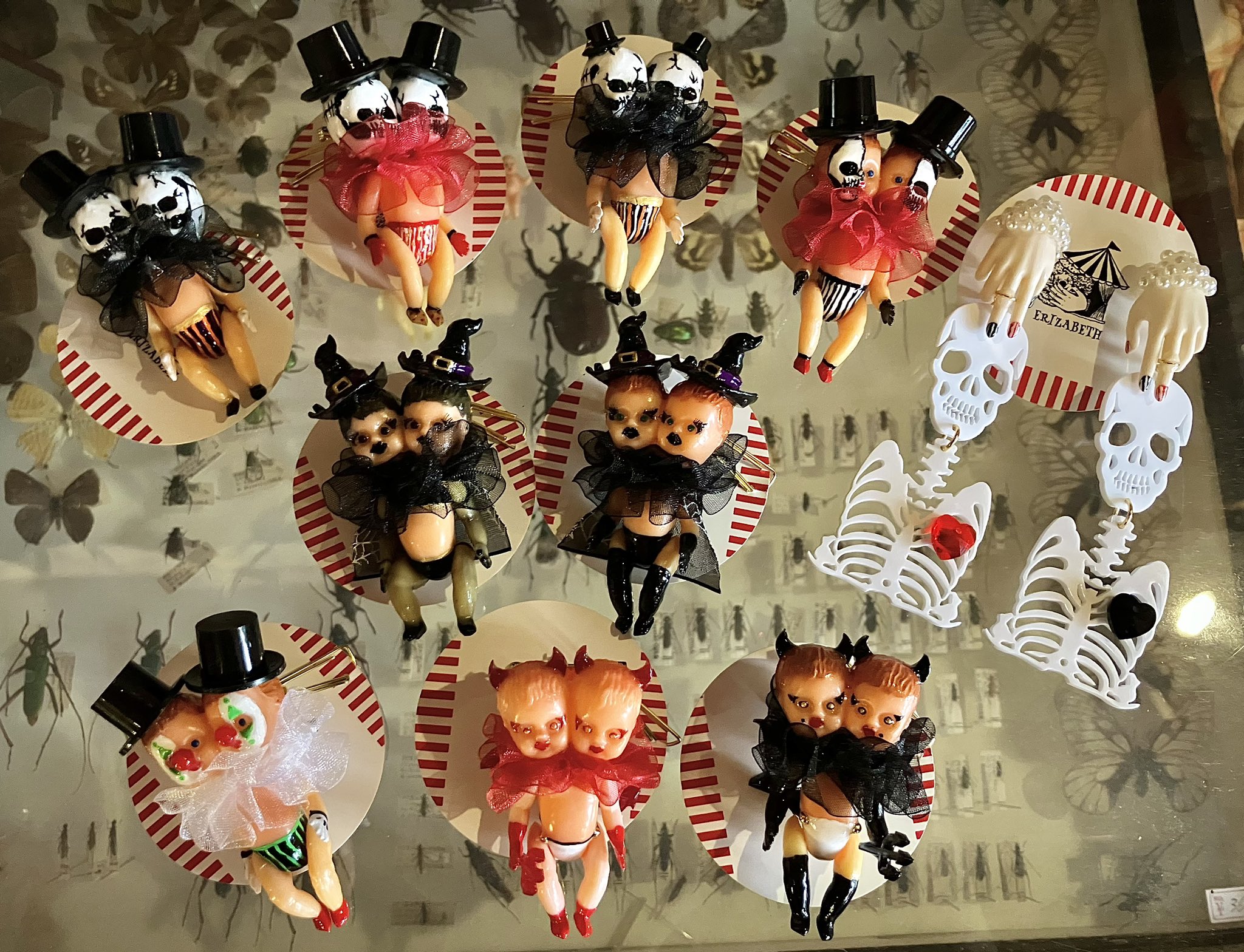 ハロウィン装飾アレンジメント❣️H♡Y☆mama❣️ 秋限定2025 魔女とパンプキン ハロウィンアレンジメント