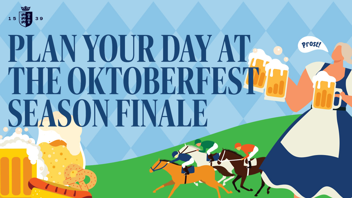 It’s time to plan your day!🏇🐾

🍺Gates open 11:30 AM – steins, sausages &amp; Oktoberfest vibes!

🐾12:15–12:30 PM – Dachshund Derby!

🏇Racing action kicks off at 1:55 PM with the last race at 5:20 PM.

✅Racing
✅Football
✅Dachshund Derby

👉 bit.ly/4oY15Ip