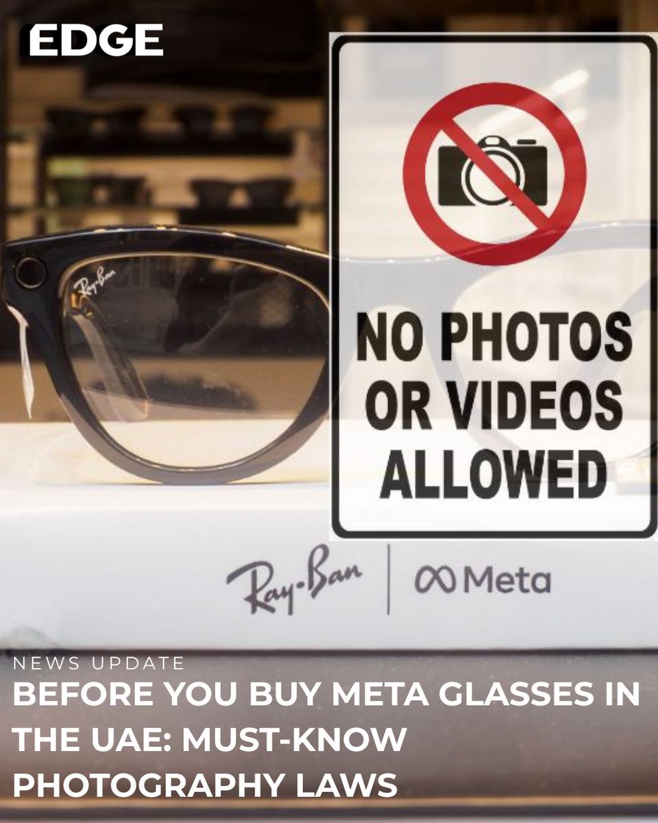 itp_tech's tweet image. Since the Meta Ray-Ban and Meta Oakley glasses allow users to capture pictures or record videos on the go, it is important to understand the laws and regulations before purchasing these glasses in the UAE.
2 Mins Read - loom.ly/pttKK34
#uae #meta #regulations #playlist
