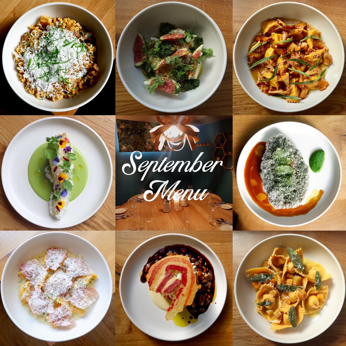 Take a look at some of our dishes on our September menu!
