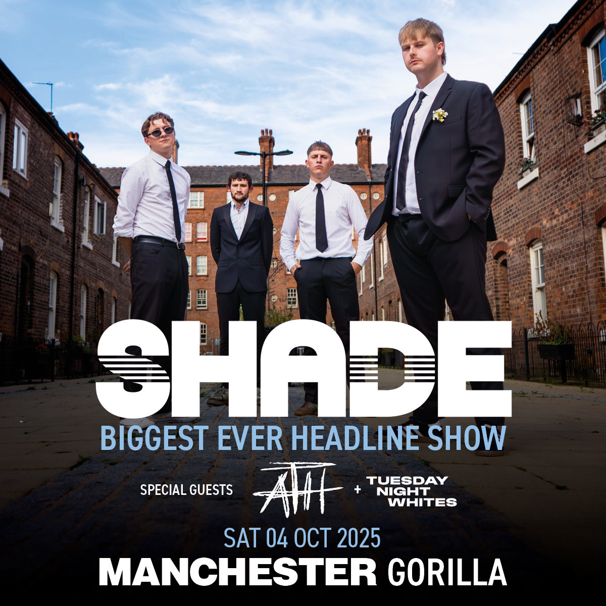 GORILLA, MANCHESTER 🦍

We are buzzing to be supporting the mega <a href="/SHADEmcr/">S H A D E</a> alongside ATH at Gorilla in October!

🎟️ Link in bio!

LET’S AV ITTTT
#tnwtnwelloello #band #indie #fyp #newmusic #gig #manchester
