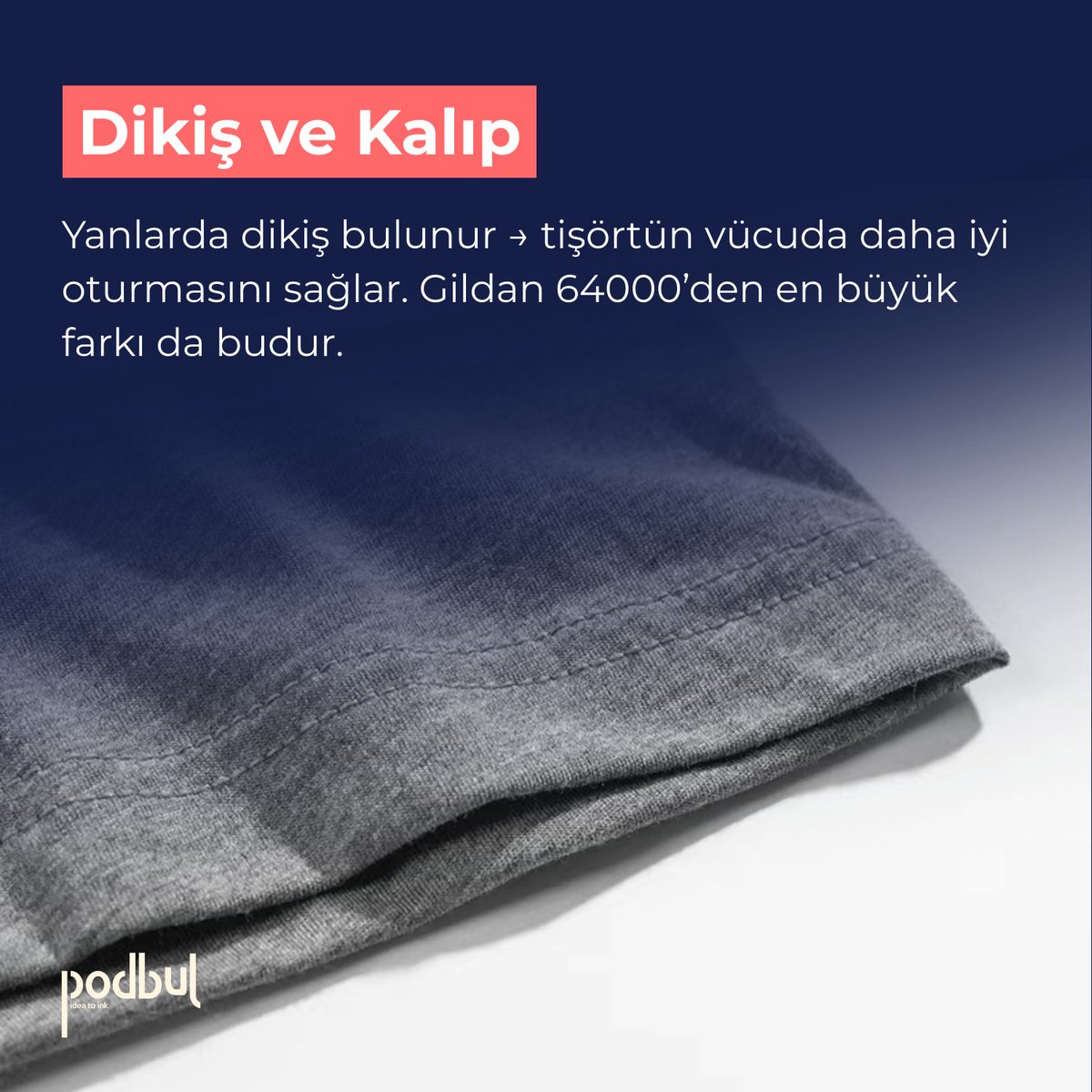Bella+Canvas tişörtlerini özel kılan detaylar 👕✨

• %100 ring-spun pamuk → yumuşak &amp; hafif
• DTG baskıda canlı renkler, net detaylar
• Yan dikiş → vücuda daha iyi oturur (Gildan 64000’den en büyük farkı)

#PrintOnDemand #Podbul #FromIdeatoInk