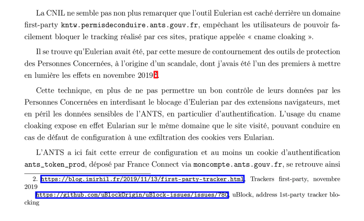gchampeau's tweet image. 12 millions de données issues de l&apos;ANTS (l&apos;agence qui gère les cartes d&apos;identité et autres documents officiels d&apos;ID) se sont retrouvées dans la nature. En janvier, la @CNIL avait clôturé sans suite une plainte déposée par Aeris, qui avait prévenu d&apos;un risque lié à des cookies.