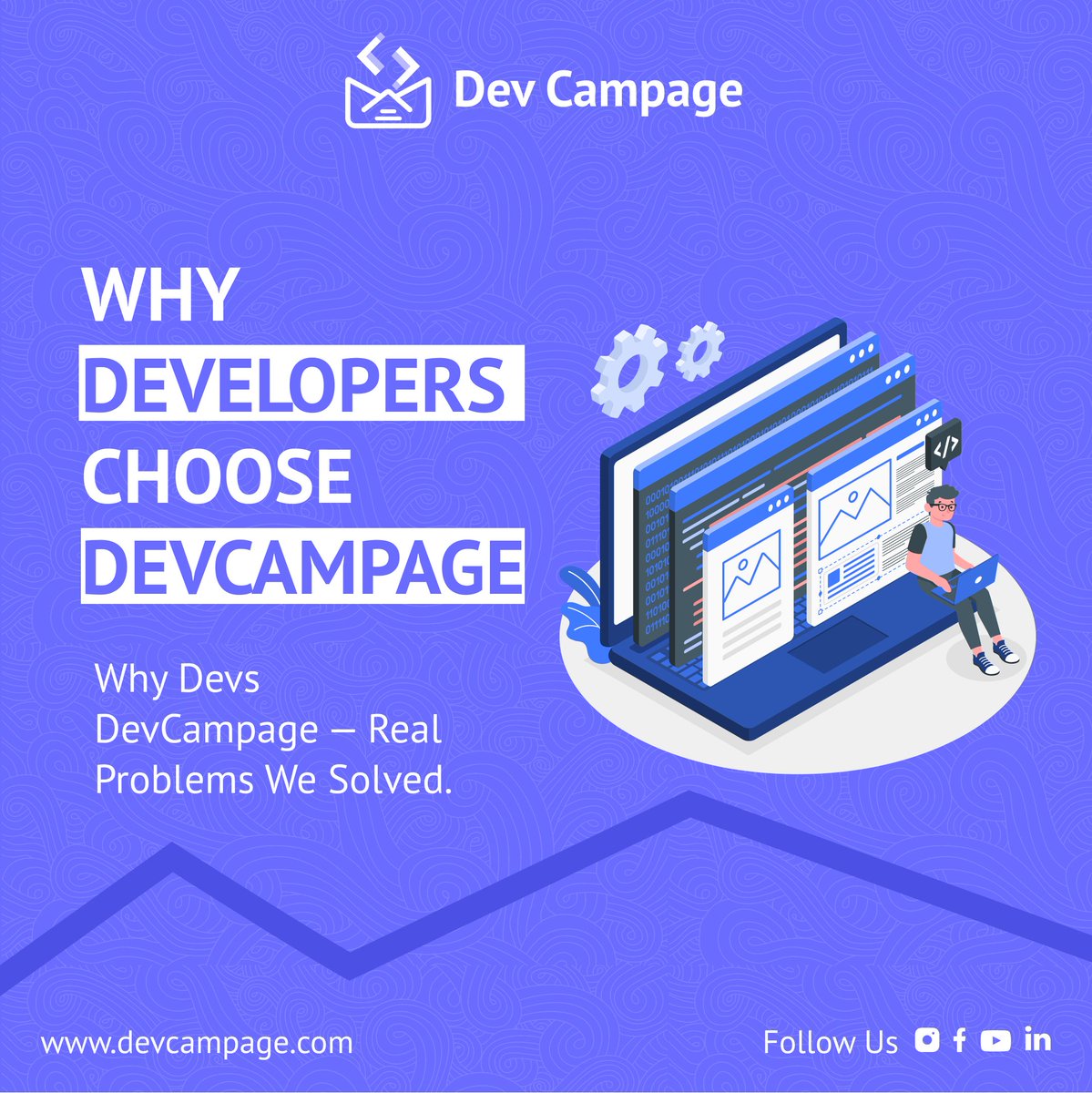 DevCampage's tweet image. Why devs are ditching traditional email tools:
🚫 CSV imports
🚫 Messy logs
🚫 Clunky landing pages
🚫 No segmentation
DevCampage gives you:
✅ REST APIs
✅ Tag-based groups
✅ Real-time logs
✅ 30s landing pages
#mcubeinfotech #devcampage #developerstack #emailtools