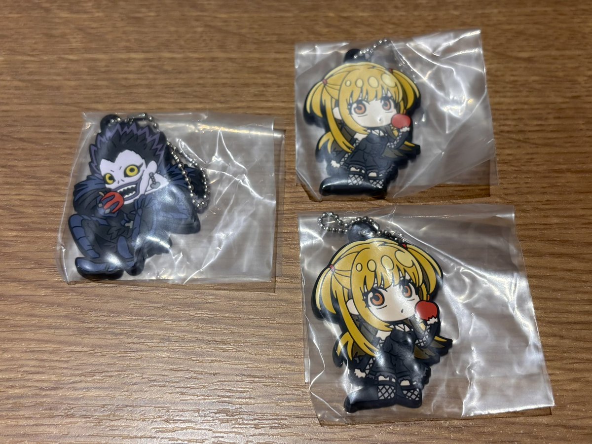 atomoe_140's tweet photo. 【交換】 デスノート DEATHNOTE でふぉラバ キーホルダー ガチャガチャ

譲）弥海砂 2、リューク

求）L

郵送希望です。２：１も可
検索からでもお気軽にお声掛けくださいませ。 https://t.co/P5Y1DTahMB