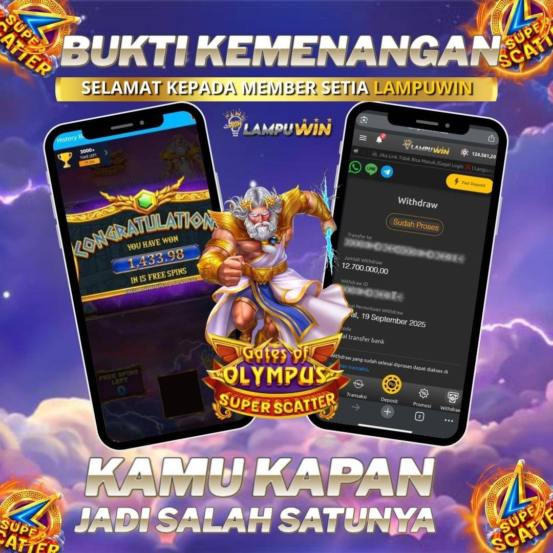 lampuwinofc's tweet image. INFO BUKTI MEMBER WITHDRAW DI SEPUTAR GAME EXCLUSIVE HARI INI.
BURUAN LOGIN DAN JANGAN LEWATI KESEMPATAN JACKPOT AKUN MU DI LAMPUWIN.

LINK DI BIO !!

#gatesofolympussuperscatter #slot #slotgacorhariini #slotgacorterbaru #mahjongways #mahjongways2 #gatesofolympus