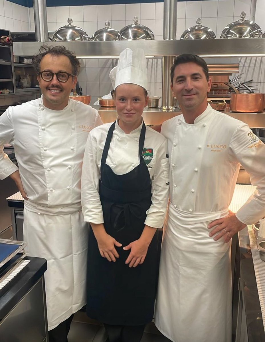Our 2025 YRC winner Mia Walter is really enjoying her time with Chef Fabio and the team in Il Luogo Aimo e Nadia just now. She feels very fortunate to be working in such an exciting environment and to have time to explore beautiful Milan! <a href="/RisoGalloUK/">RisoGalloUK</a>  <a href="/RisoGalloIT/">Riso Gallo</a>  #risotto