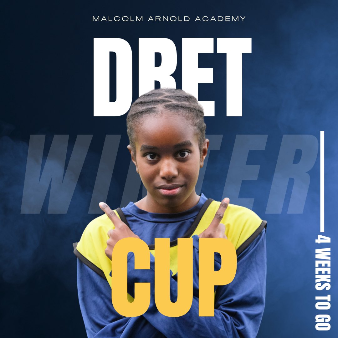 MAAcademySport's tweet photo. 4 Weeks to go till the DRET Winter cup!! With time ticking, if you want to make the squad make sure you attend your squad training for the best chance!!
@dretsport #teammaa #football #netball #sport https://t.co/Ef5HwAv2pK