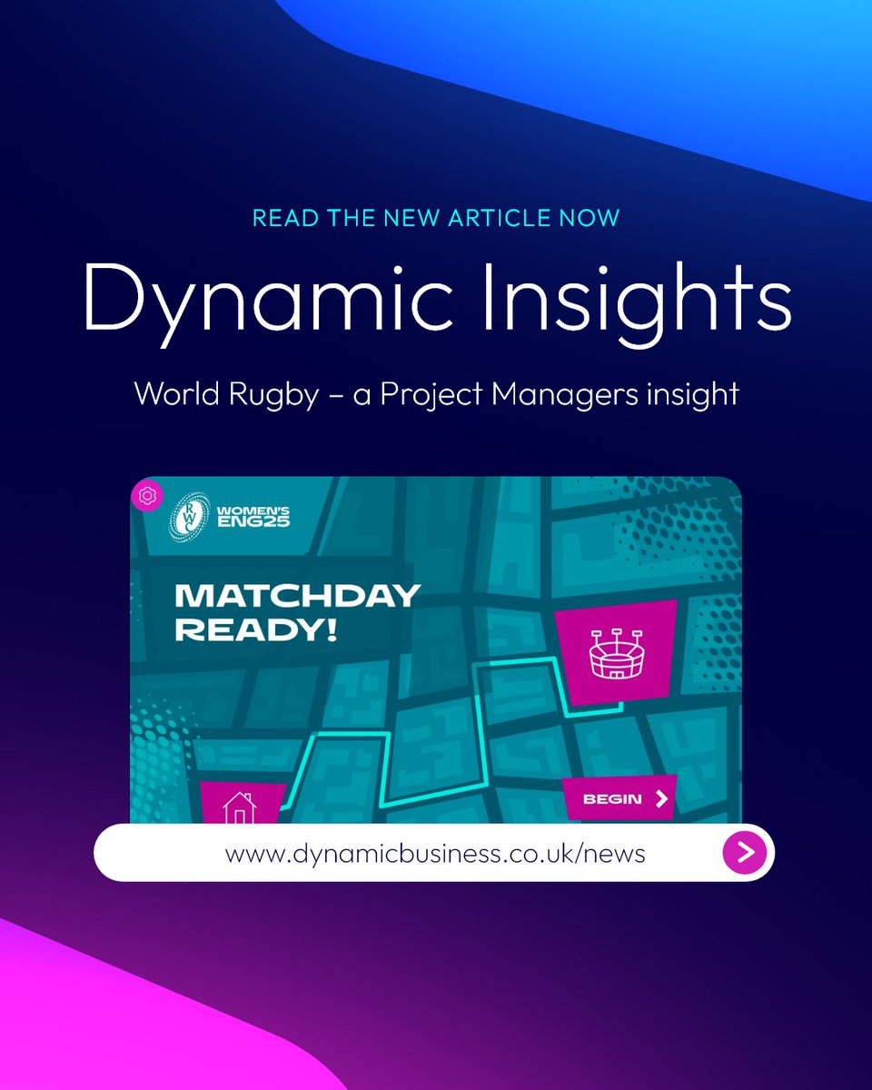 As we head into the semi-final weekend in the Women's Rugby World Cup, Dynamic's Project Manager, Dave Pryde reflects on what it's like to manage a multi-faceted training project for a global sporting event. Good luck to all taking part! 🇳🇿 🇨🇦 🇫🇷 🏴󠁧󠁢󠁥󠁮󠁧󠁿

dynamicbusiness.co.uk/world-rugby-a-…