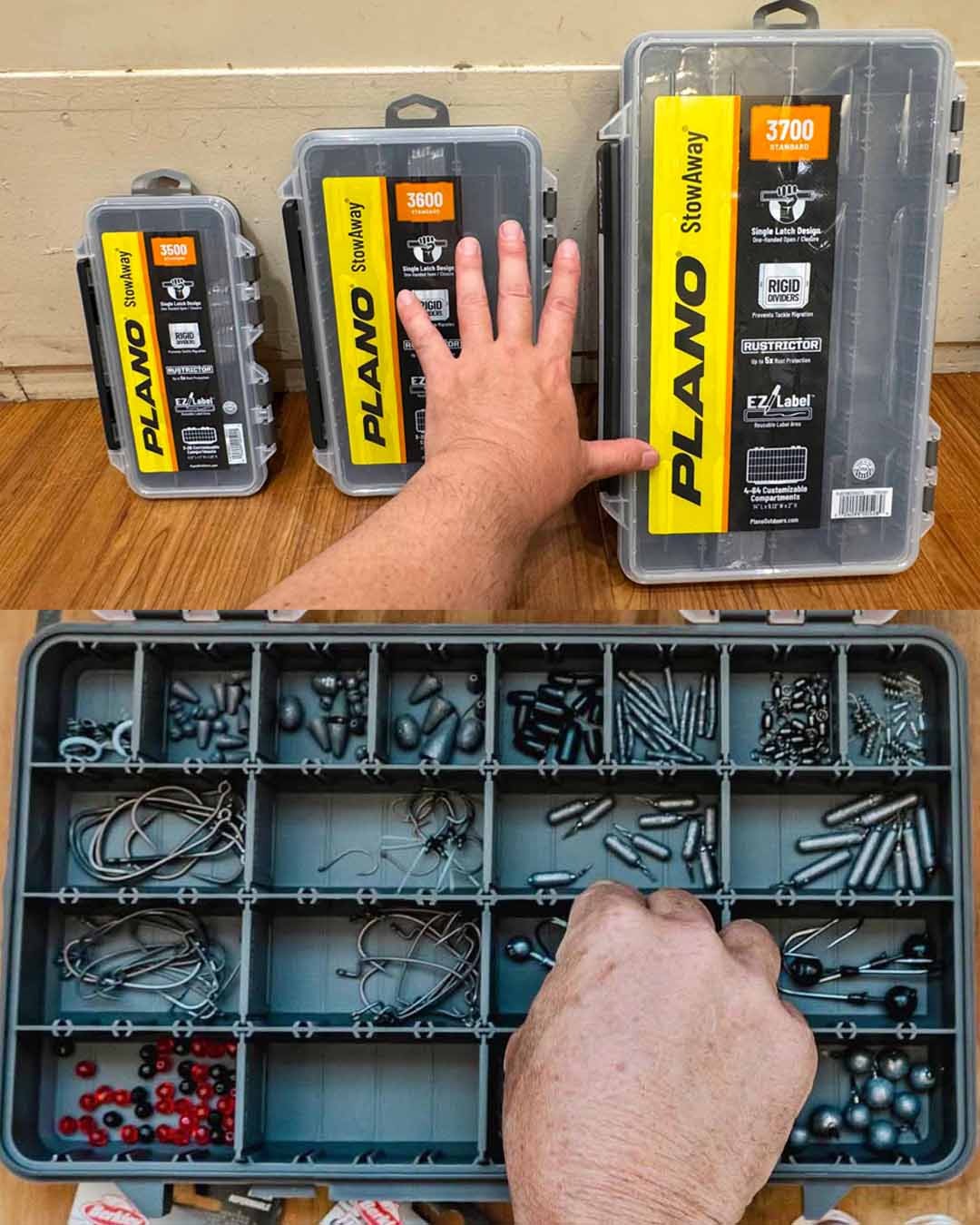 PLANOタックルケース.ルアーまとめて！ Amazon | PLANO タックルボックス アタッシュケース型 両開き20