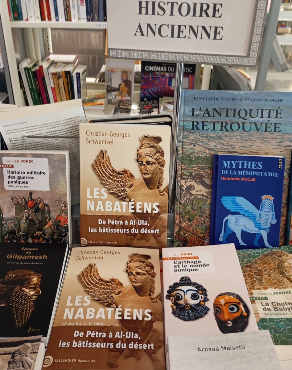 Interview sur les Nabatéens dans <a href="/historiamag/">Historia</a> Merci à Véronique Dumas. Les Nabatéens <a href="/Ed_Tallandier/">Éditions Tallandier</a> sont aussi bien arrivés, et très bien entourés, à la librairie de l'IMA ! <a href="/imarabe/">Institut du monde arabe</a>