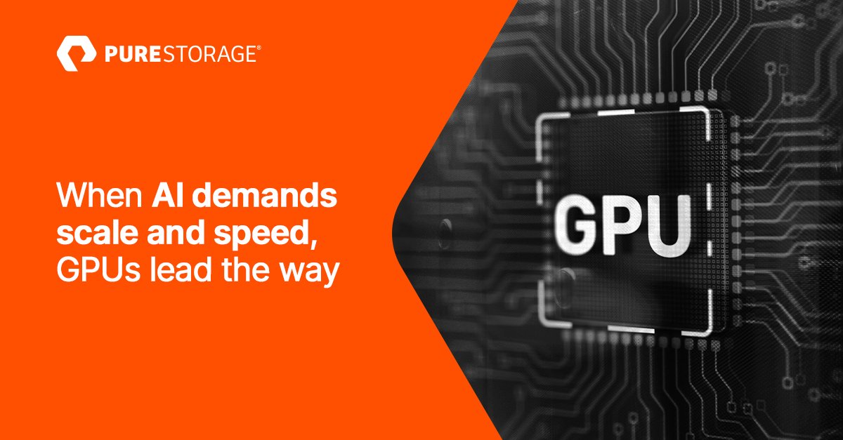 PureStorageIN's tweet image. Faster training starts with consistent data delivery. Pair GPUs with low-latency, high-bandwidth storage so compute never waits. Learn more about optimizing GPU utilization. shorturl.at/oeRot

#PureStorage #GPUs #DataDelivery
