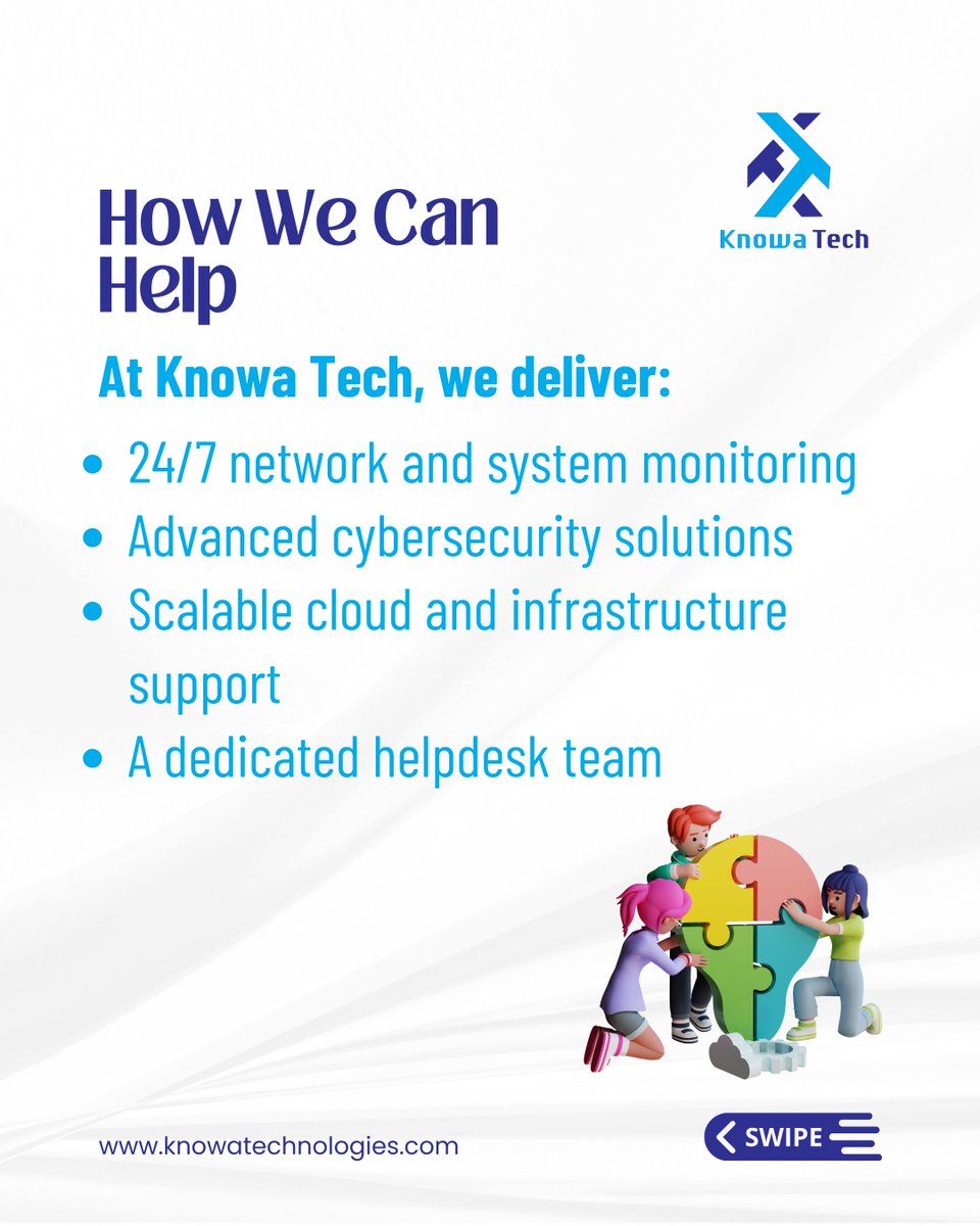 knowatech1's tweet image. Did you know that Managed IT Services can reduce downtime, strengthen security, and free your team to focus on growth?#ManagedITServices #KnowaTech #ITSupport #BusinessIT #Cybersecurity #CloudSolutions #TechForBusiness #DigitalTransformation #ITStrategy #BusinessContinuity