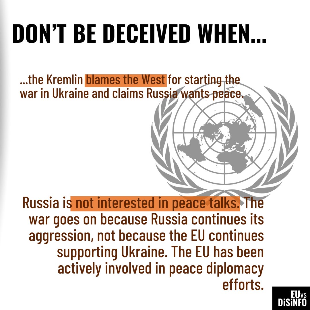 At the UN General Assembly, #DontBeDeceived when Russia talks about peace.