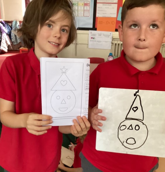 PrentonPrimary's tweet photo. Year 3 have used their oracy skills to describe a drawing to their partner using prepositions. Could the drawing match the picture? As you can see the boys did a fantastic job! #oracy #pathwaystowrite https://t.co/eoWDzrO6WA
