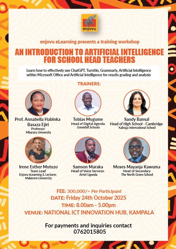 enjovuelearning's tweet photo. Join Samson Maraka, Head of Voice Services at @Airtel_Ug , as he leads small group sessions to provide hands-on guidance on using ChatGPT and leveraging artificial intelligence within Microsoft Office.
#AI https://t.co/r7J55F3ezb
