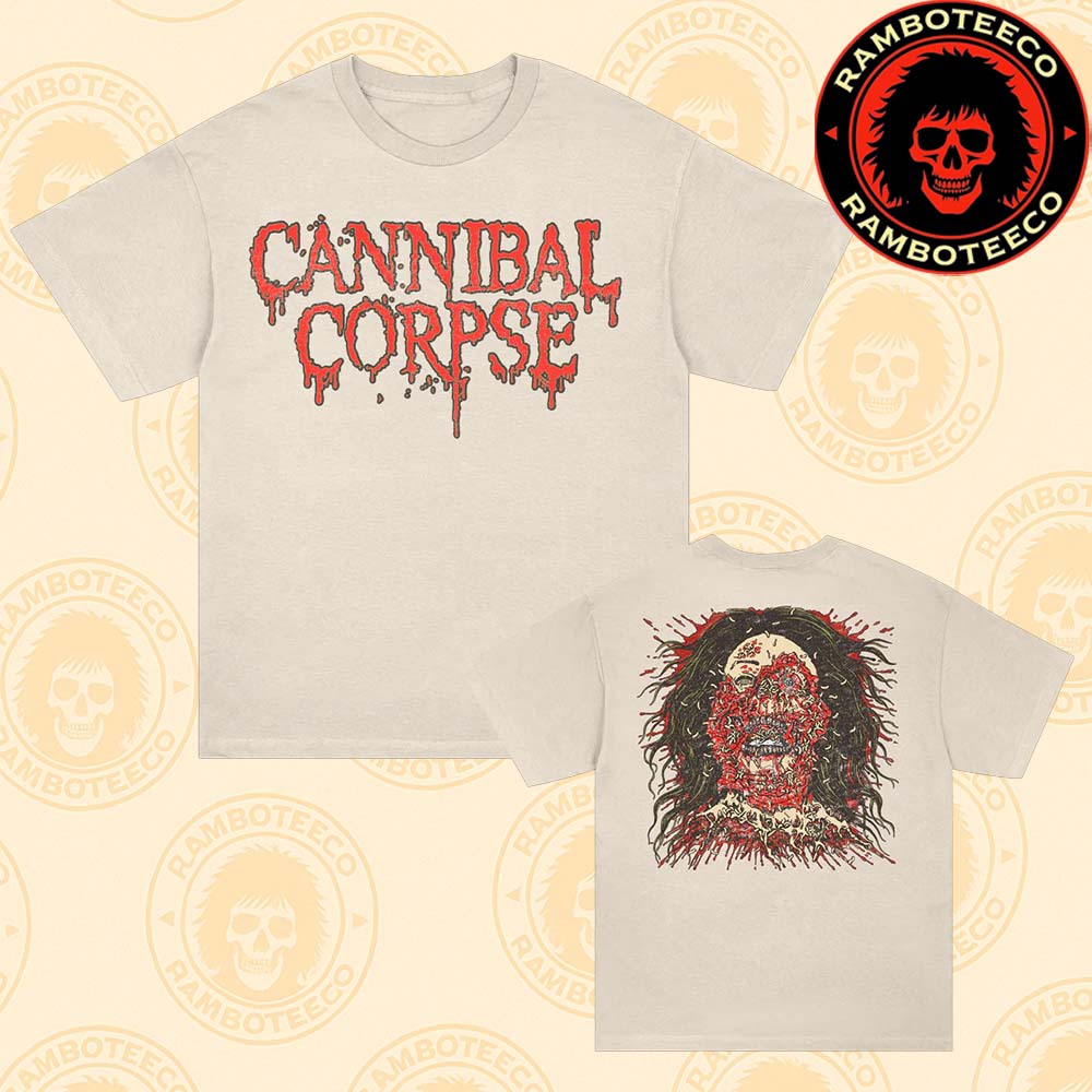 ramboteeco's tweet photo. Wear the gore with pride! Cannibal Corpse North American Tour 2025 merch — two-sided tees featuring skull, face-rot, maggot &amp; more.
👉https://t.co/pMMjNjlGot
👉https://t.co/hzDzXGS6PA
👉https://t.co/TxKQQch5mZ
👉https://t.co/UyrEUa8xrW
#CannibalCorpse https://t.co/r6o7z8H1co