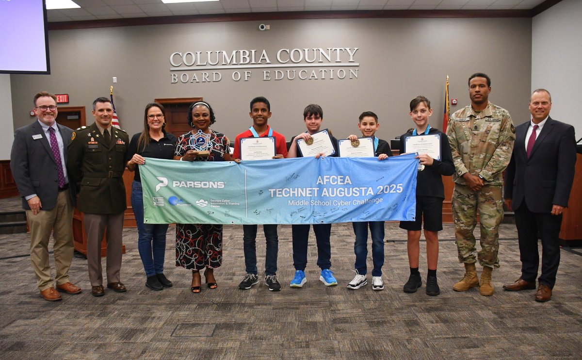 ccsdga's tweet image. Congratulations to Lakeside Middle, (1st Place), & Greenbrier Middle (2nd place) in the Capture the Flag cybersecurity tournament at #TechNetAugusta!
👏 Congrats to all students & teachers! #StudentSuccess #CyberEd
Read more: ccboe.net/apps/pages/ind…
#InspireCCSD
@LMSPanthers