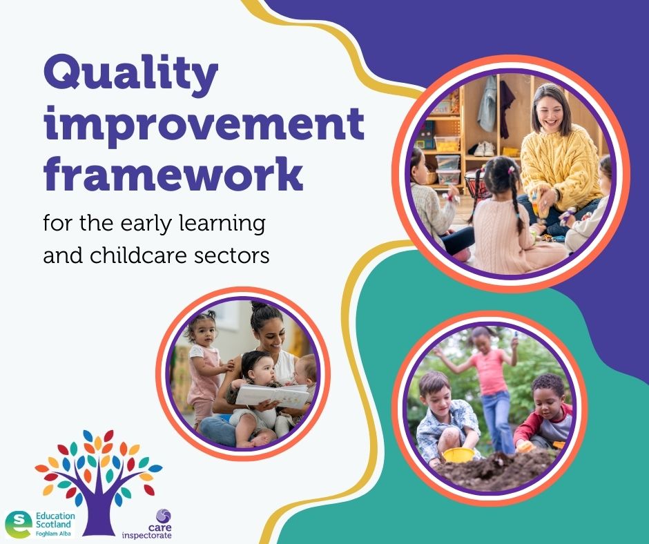 Care Inspectorate (@careinspect) on Twitter photo The new Quality framework for the early learning and childcare sectors reflects our ambition for every child, in every setting, to experience high-quality provision.
 
This comprehensive framework will now guide self-evaluation and inspections across all early learning and The new Quality framework for the early learning and childcare sectors reflects our ambition for every child, in every setting, to experience high-quality provision.
 
This comprehensive framework will now guide self-evaluation and inspections across all early learning and