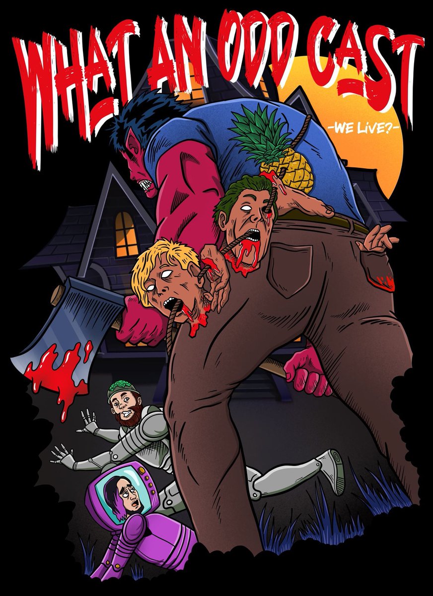 Get into the #ODDtober season and help support the shows 🤡👍
We have hoodies and shirts available with various #spooky Oddcast designs 
#stayodd #horror 
oddcast-network.myspreadshop.com/oddtober+haunt…